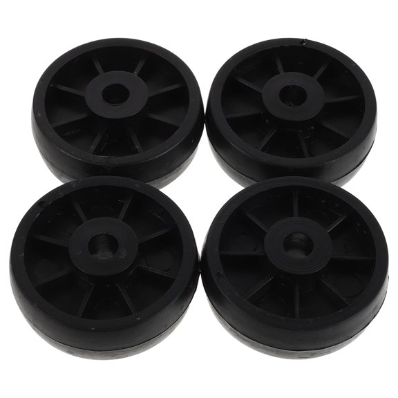 HONMEET 4Pcs Reinforced Plastic Caster Wheels for Home Gym Fitness Machines Treadmills and Bikes