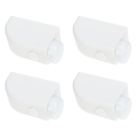 HONMEET 4-Pack White Sliding Window Stoppers for Home Security, Ventilation Control, and Window Locking
