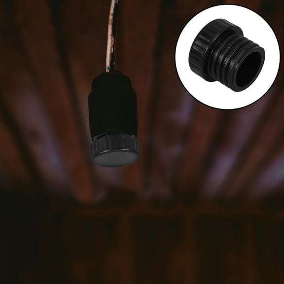 HONMEET 4-Pack Black Socket Protector Caps for Home Electrical Safety and Childproofing Light Covers