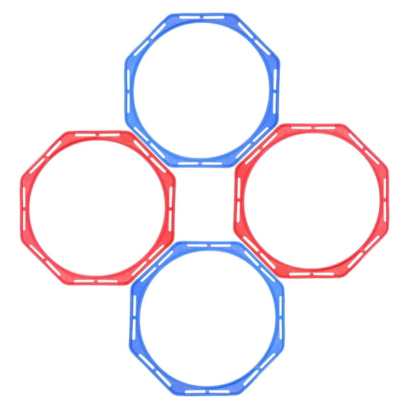 HONMEET 4Pcs Speed Rings Portable Agility Training Equipment in Assorted Colors for Sports