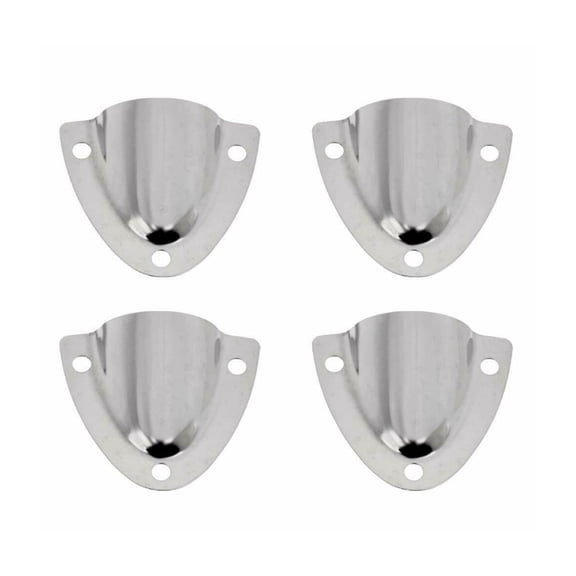HONMEET Louvered Vent for Boat, Stainless Steel, Plated Silver, Corrosion-Resistant, Easy to Install, 4Pcs