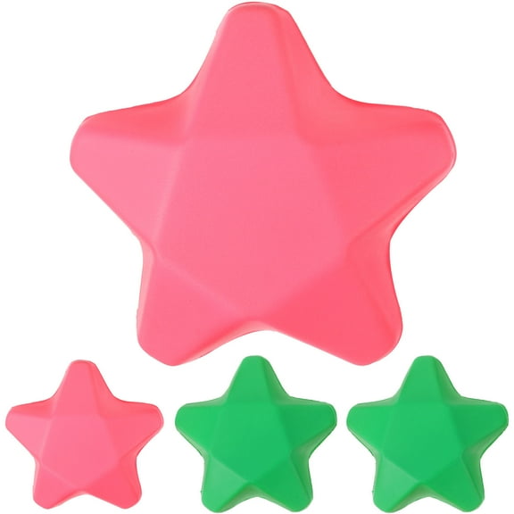 HONMEET PU Grip Strengthening Squeeze Balls Assorted Colors for Fitness 4Pcs