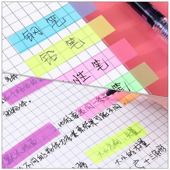 HONMEET 4-Pack Multi-Functional Sticky Flags Page Markers for Books, Notes, and Documents, Convenient and Reusable
