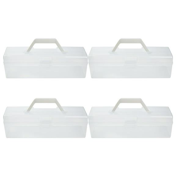 HONMEET Kitchen Storage Case Storage Cases Transparent PP 4Pcs Dining Table Organization