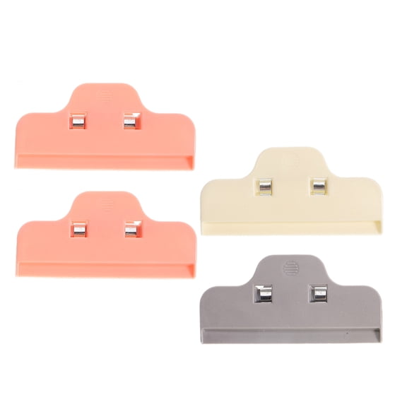 HONMEET 4-Pack Plastic Clips for Kitchen Sealing, Food Storage, and Versatile Craft Holding Use