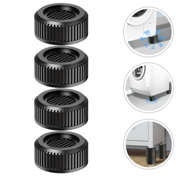 HONMEET 4Pcs TPR Polypropylene Anti Skid Pads for Washer and Refrigerator 3In