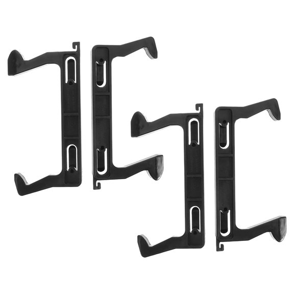 HONMEET 4Pcs Universal Microwave Door Hook Latch Black Replacement for Home Oven Maintenance