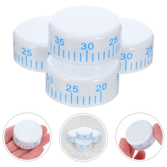 HONMEET 4-Pack Universal Refrigerator Temperature Control Knobs, White Adjustable Thermostat for Fridge and Freezer