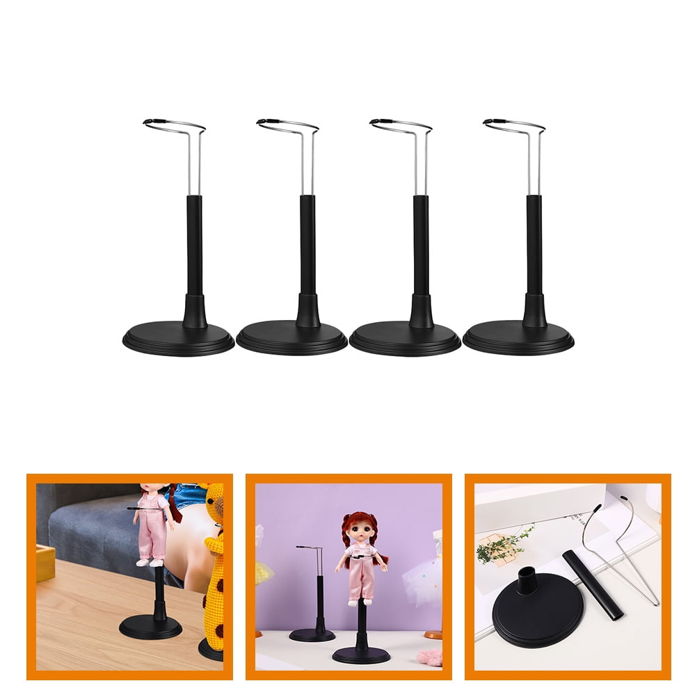 HONMEET Hand Toy Display Stand Doll Stand Black 4Pcs Stable Hold ...