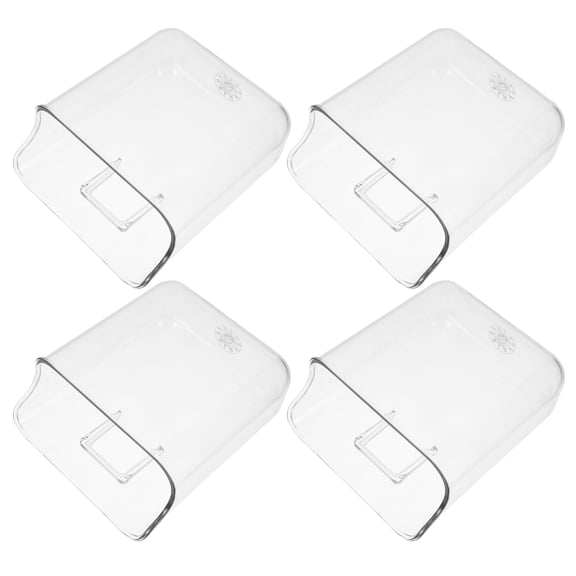 HONMEET 4Pcs Wall Mounted Storage Box Clear Acrylic File Organizer for Office Use