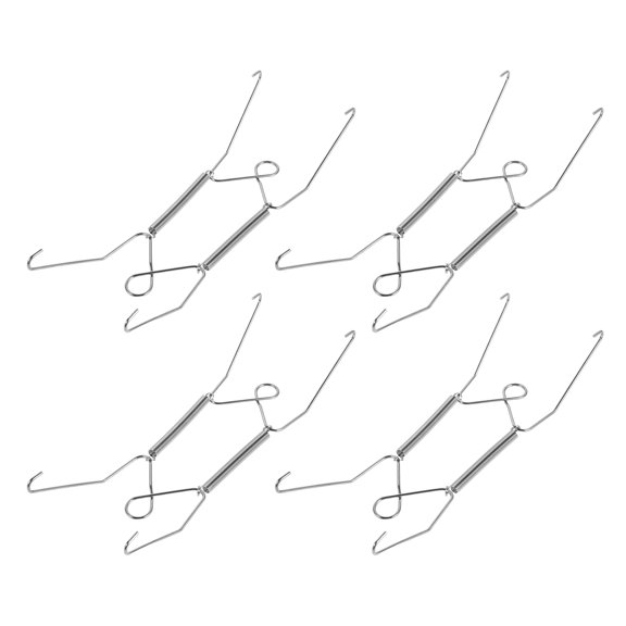 HONMEET 4Pcs Wall Plate Display Hooks with Strong Load Capacity and Minimalist Wire Design