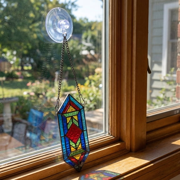 HONMEET 4Pcs Hanging Chain for Windows with Suction Cup Hooks Metal for Bird Feeders and Picture Display