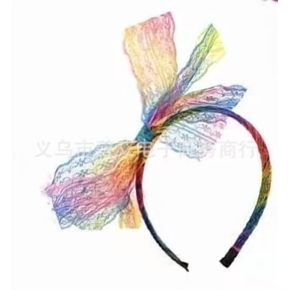 TABLZONE Honmeet Huge Bowknot Hairband in Vibrant Colors for Retro 80S Charm