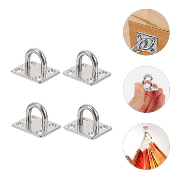 HONMEET 4pcs Ceiling Fan Hooks Stainless Steel For Bathroom Use