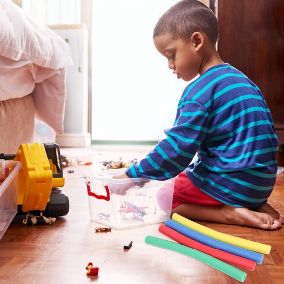 HONMEET Pool Foam Sticks Assorted Colors Lightweight Floating Race Sticks for Family Fun and Outdoor