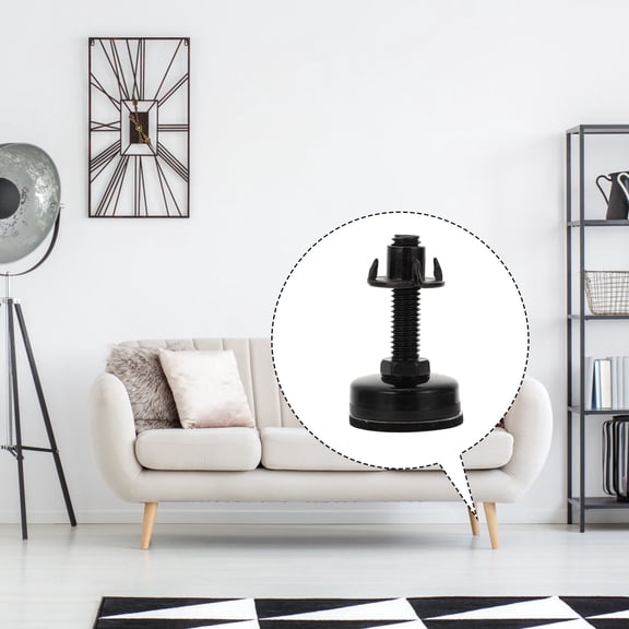HONMEET 4pcs Heavy Duty Furniture Risers Adjustable Carbon Steel for Plant Stands