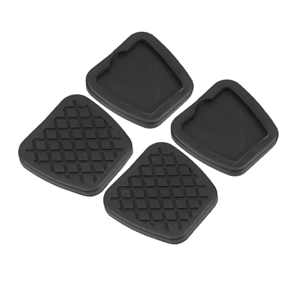 HONMEET Rubber Car Pedal Covers Nonslip Black Durable High Elastic Material 4Pcs