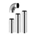 thumbnail image 1 of HONMEET 4pcs Pellet Stove Pipe: Fireplace Chimney Tube - Stainless Steel Smoking Flue Elbow Bend Stove Piping For Camping Ventilation, 1 of 7