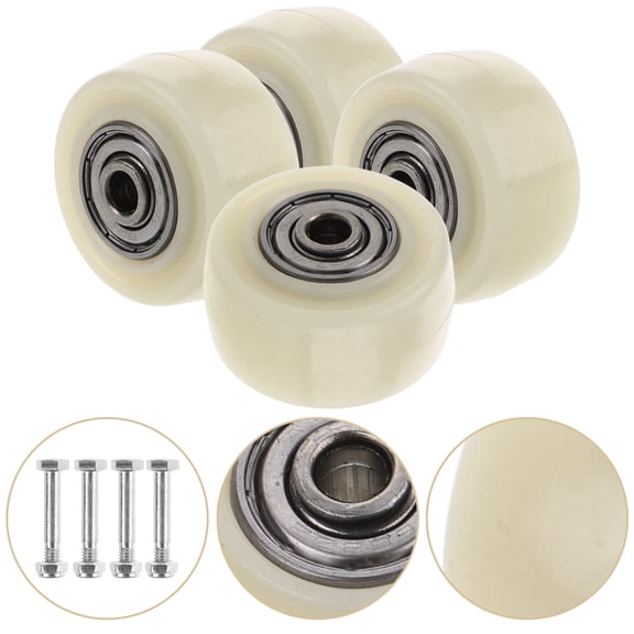 HONMEET 4pcs Round Caster Wheels Nylon Easy Transport Wheels For Warehouses