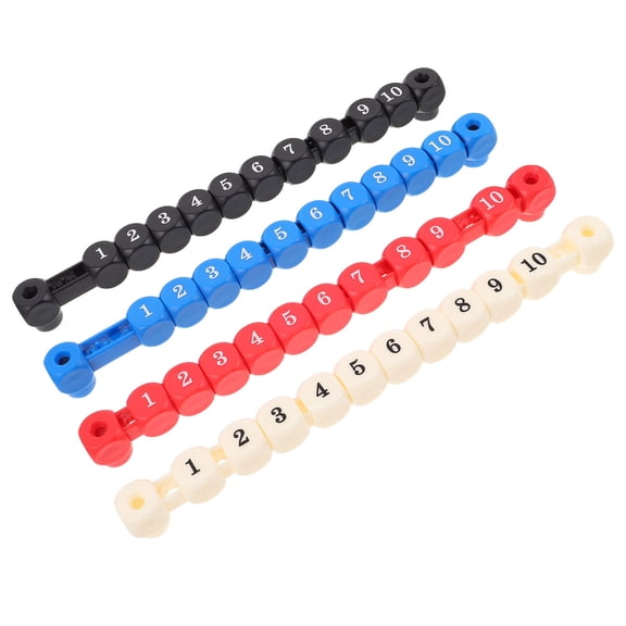 HONMEET Table Football Scorekeeper 4-Pack in Assorted Colors, Table Game Accessories for Foosball Fans and Players