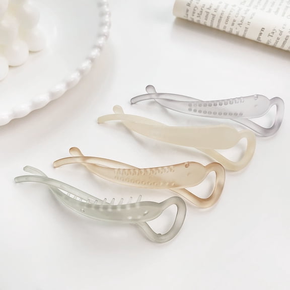 HONMEET 4pcs Twist Hair Clips: Ponytail Banana Clips for Women Girls Hairstyling Clamps Twist Barrette Ponytail Fixing Barrette for Holiday Parties and Festivals