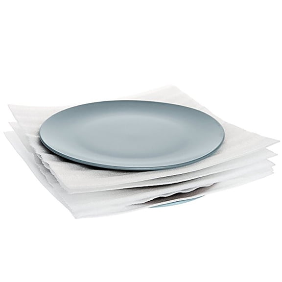 HONMEET 50 Pcs White EPE Foam Sheets for Cushioning Glass Packing Shipping Supplies