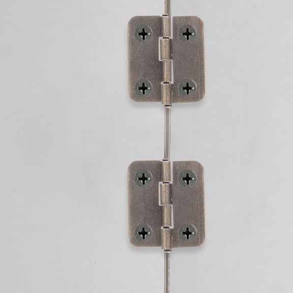 HONMEET 50Sets Decorative Drawer Hinges Small Box Hardware with Matching Screws