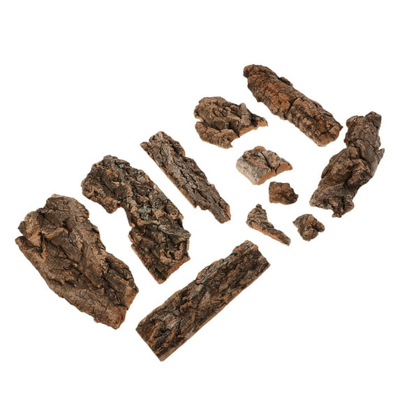HONMEET 500g Tree Bark for Reptile Brown Cork Bark for Bearded Dragons Snakes and Turtles Habitat Enhancement
