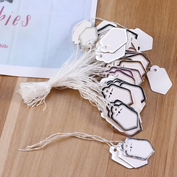 HONMEET 500Pcs Elegant Jewelry Labels for Merchandise Display
