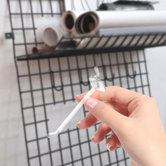 HONMEET Clear Plastic Hook Board for Garage Storage and Retail Hanging Display Organizer