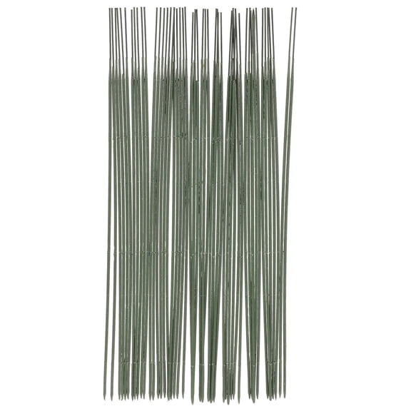 HONMEET 50Pcs Artificial Plant Stub Stem Green Wire for Wedding and Table Centerpiece