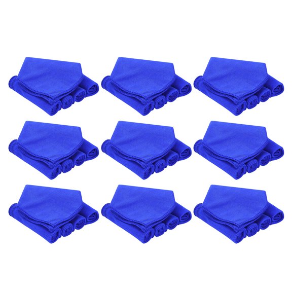 HONMEET 50Pcs Blue Microfiber Car Detailing Cloths High Absorbency Scratch Free Auto Polishing Towels