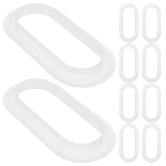 HONMEET 50Pcs Cardboard Box Handles Replacement for Storage Boxes White Easy Grip Moving Handles