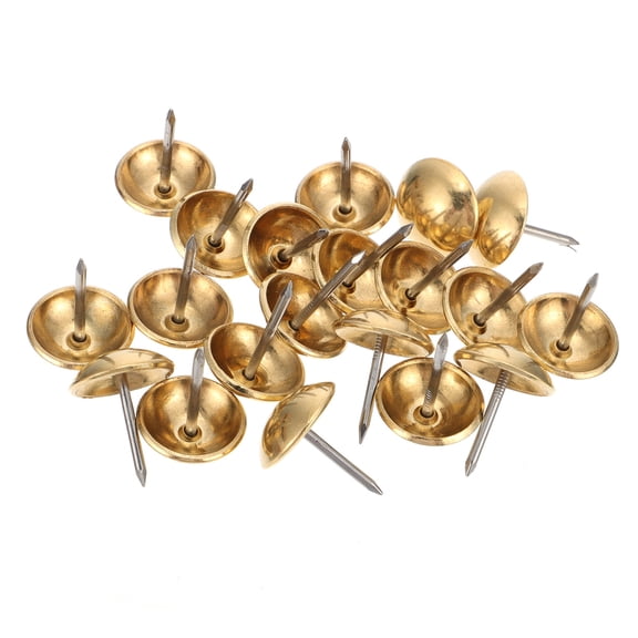 HONMEET 50 Pieces Decorative Copper Finish Nails for Furniture, Picture Frames, and Interior Design Projects