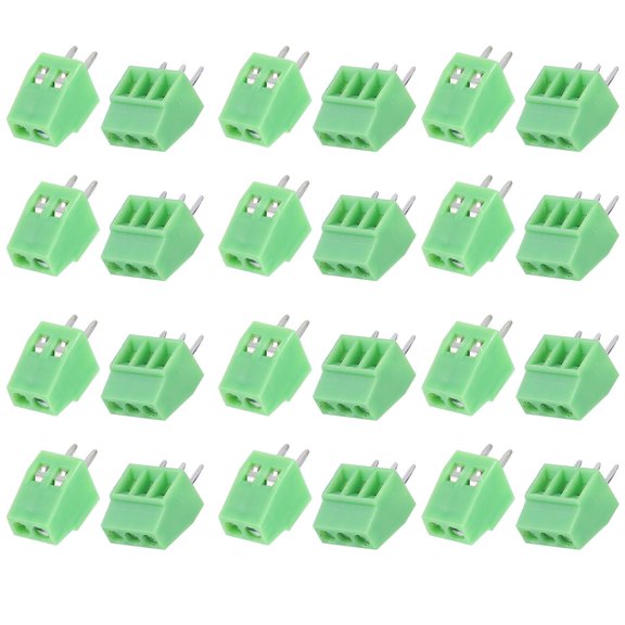 HONMEET 50Pcs Electrical Accessories Green Terminal Plug Connector with Easy Welding and Impact Resistant Features