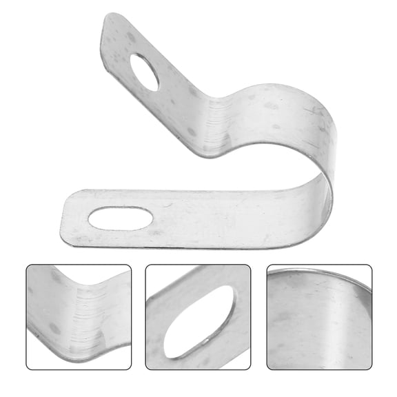 HONMEET 50Pcs Multi-Function Stainless Steel Cable Clamps for Wire Management and Secure Fixing