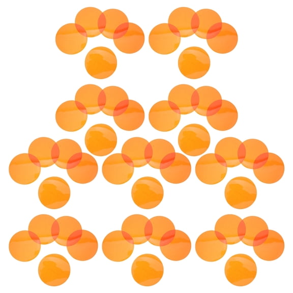 HONMEET 50Pcs Orange LED Light Diffuser Film Self Adhesive for Warm Home Lighting Ambiance