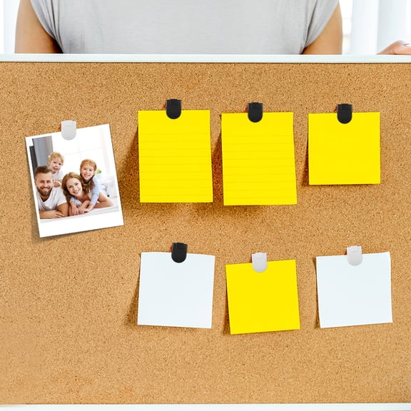 HONMEET 50Pcs Plastic Cubicle Clip Holders for Fabric Panel Memo Photos and Paper Organization