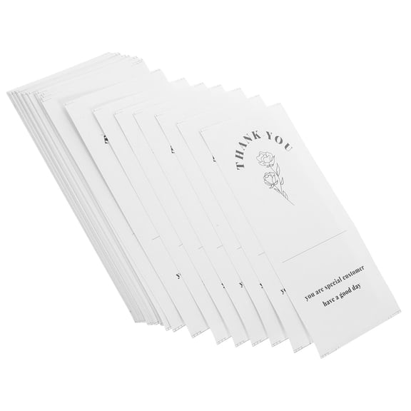 HONMEET 50Pcs Self Adhesive T You Stickers Roll for Wrapping and Bag Sealing