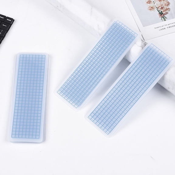 HONMEET Thick Washi Tape Sample Boards Blue Plastic 50Pcs