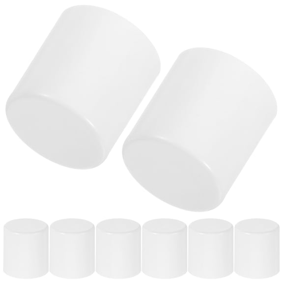 HONMEET 50-Pack White Plastic Lamp Socket Covers with Flat Design for Home Lighting Fixture