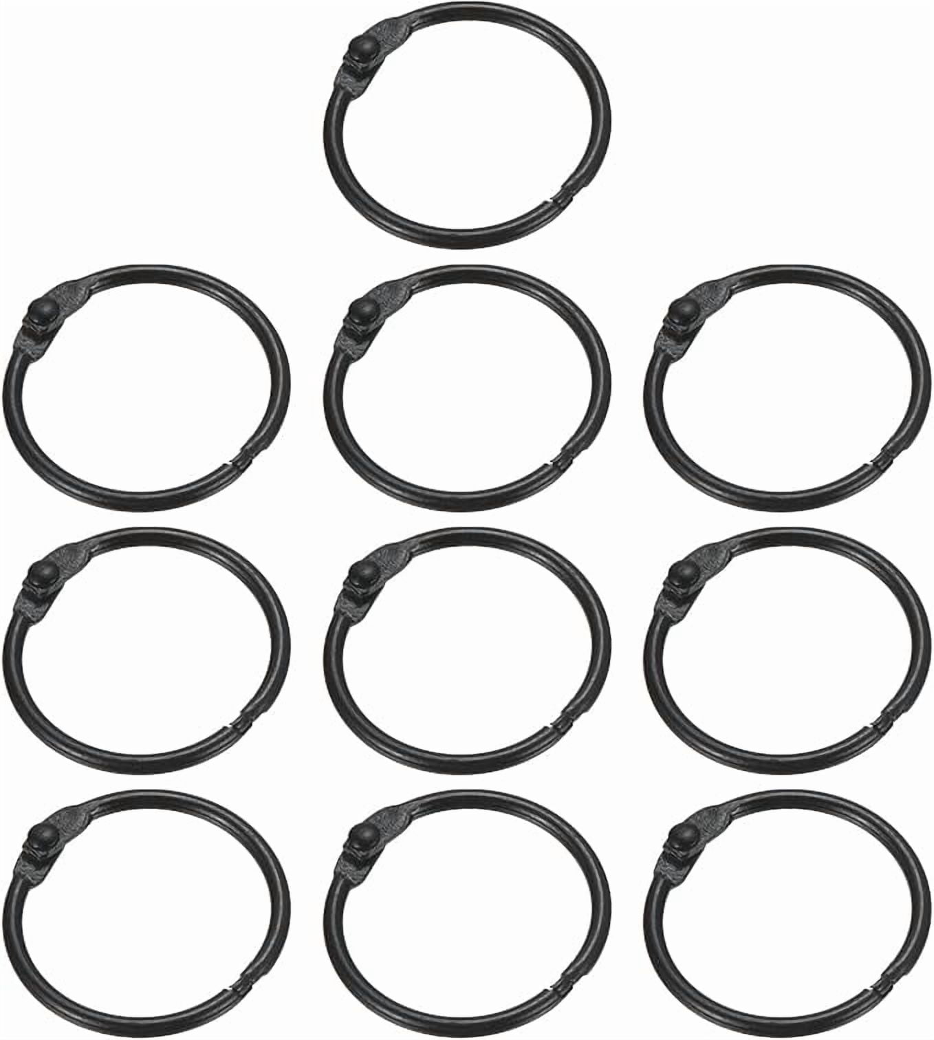HONMEET 50-Pack Metal Book Binding Clips, Loose Leaf Binder Circle ...