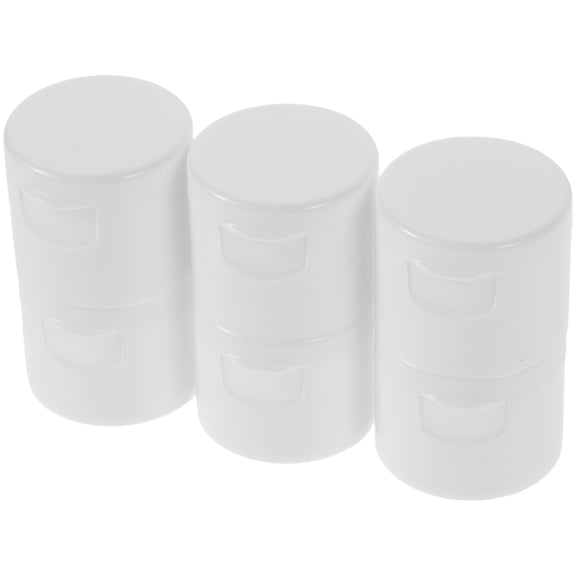 LITINKIMI White Plastic Replacement Caps for Bottles, and Convenient Dispensing, Pack of 50 Pieces