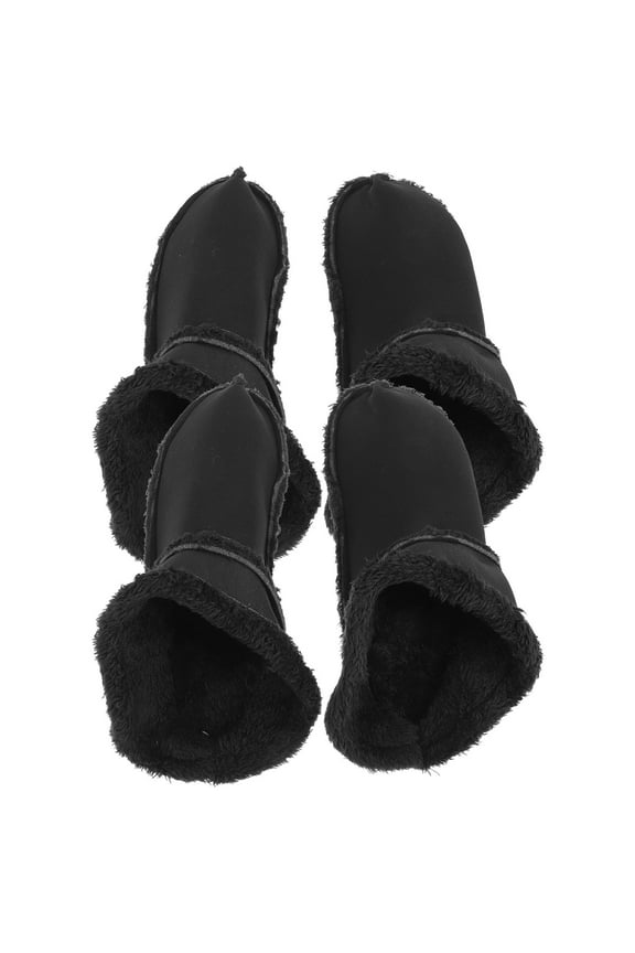 2 Pairs White Plush Warm Clog Shoe Liners 60cm Wide Soft Inner Soles Winter Slipper Pads Boot Covers for Men & Women