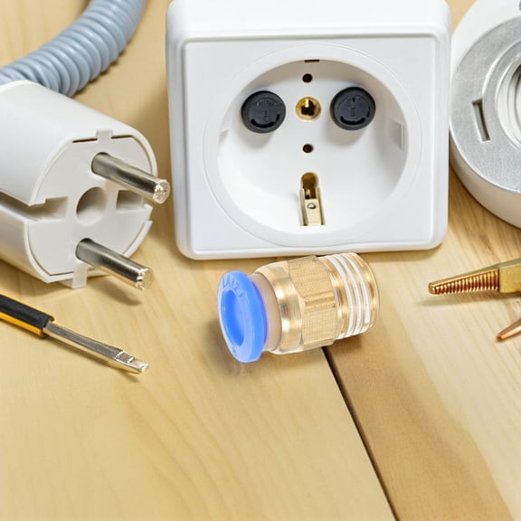 HONMEET 5-Pack Air Compressor Quick Connect Fittings with Threaded Brass Pneumatic Couplers for Tool Accessories