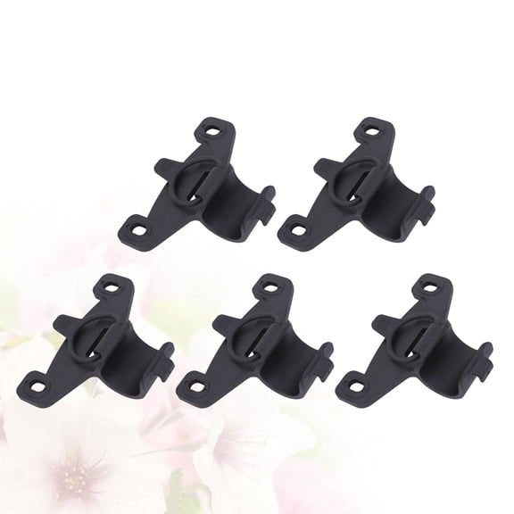 HONMEET 5Pcs Bicycle Pump Holder Mount Black Nylon Band Practical Bike Frame Storage