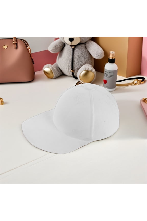 5-Pack White Blank Sports Caps for Painting, Crafts, Outdoor Activities, Baseball Hats