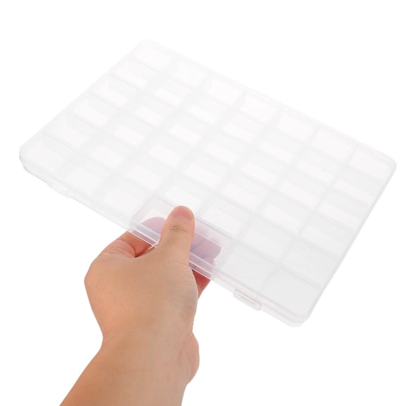 HONMEET 5-Pack Clear Plastic Bead Storage Boxes with Removable Dividers for Jewelry Making, Craft Supplies, and Small Item Organization