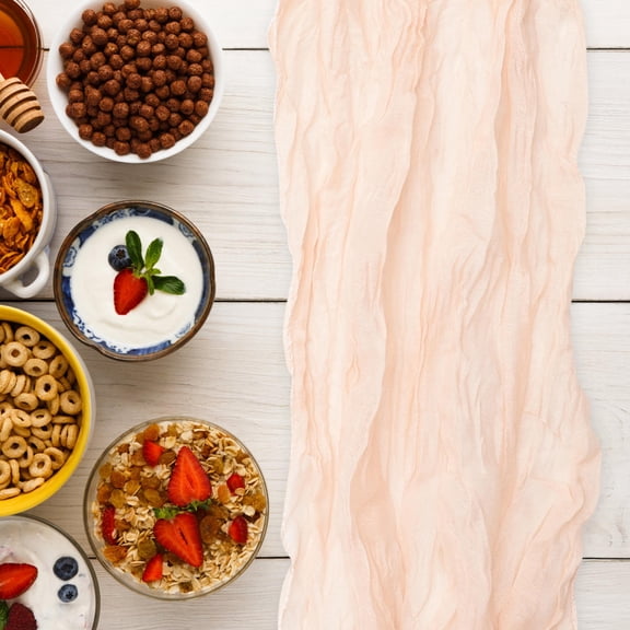 HONMEET 5Pcs Elegant Table Runner Rectangle Table Supplies for Special Occasions