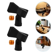 HONMEET B9A Copper Thread Spring Clamp Microphone Stand Clip Black 5 Pack